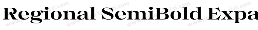 Regional SemiBold Expanded字体转换